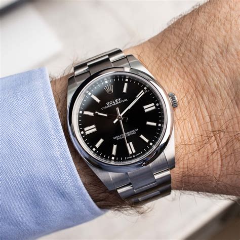 silver men's rolex|silver rolex with black head.